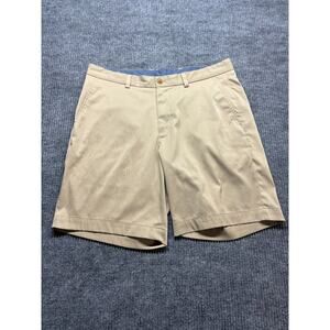 Brooks Brothers Chino Shorts Men's 36 Beige Performance Stretch Golf Walking